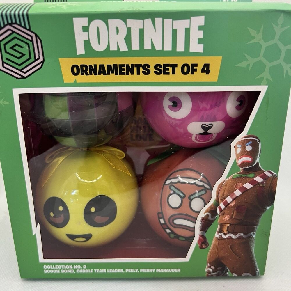 Epic Games Fortnight Ornaments Collection Vol. 2 Set of 4 Peely, Boogie Bomb New